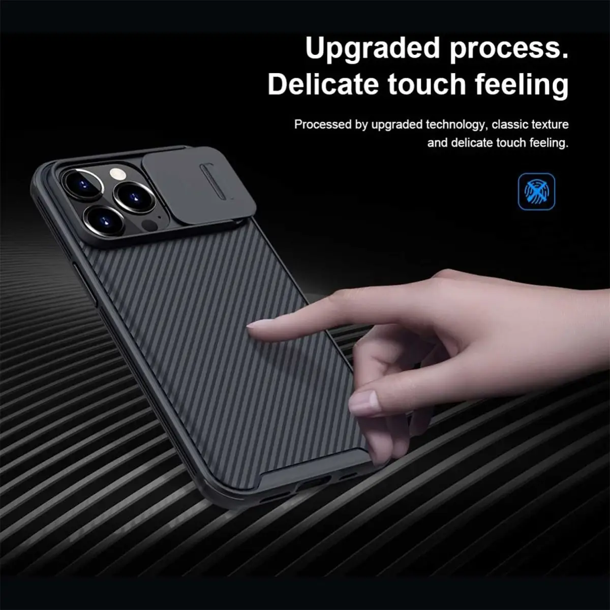 Nillkin Camshield Apple iPhone 13 Pro cover case with camera cover slider black commercial anti-fingerprint