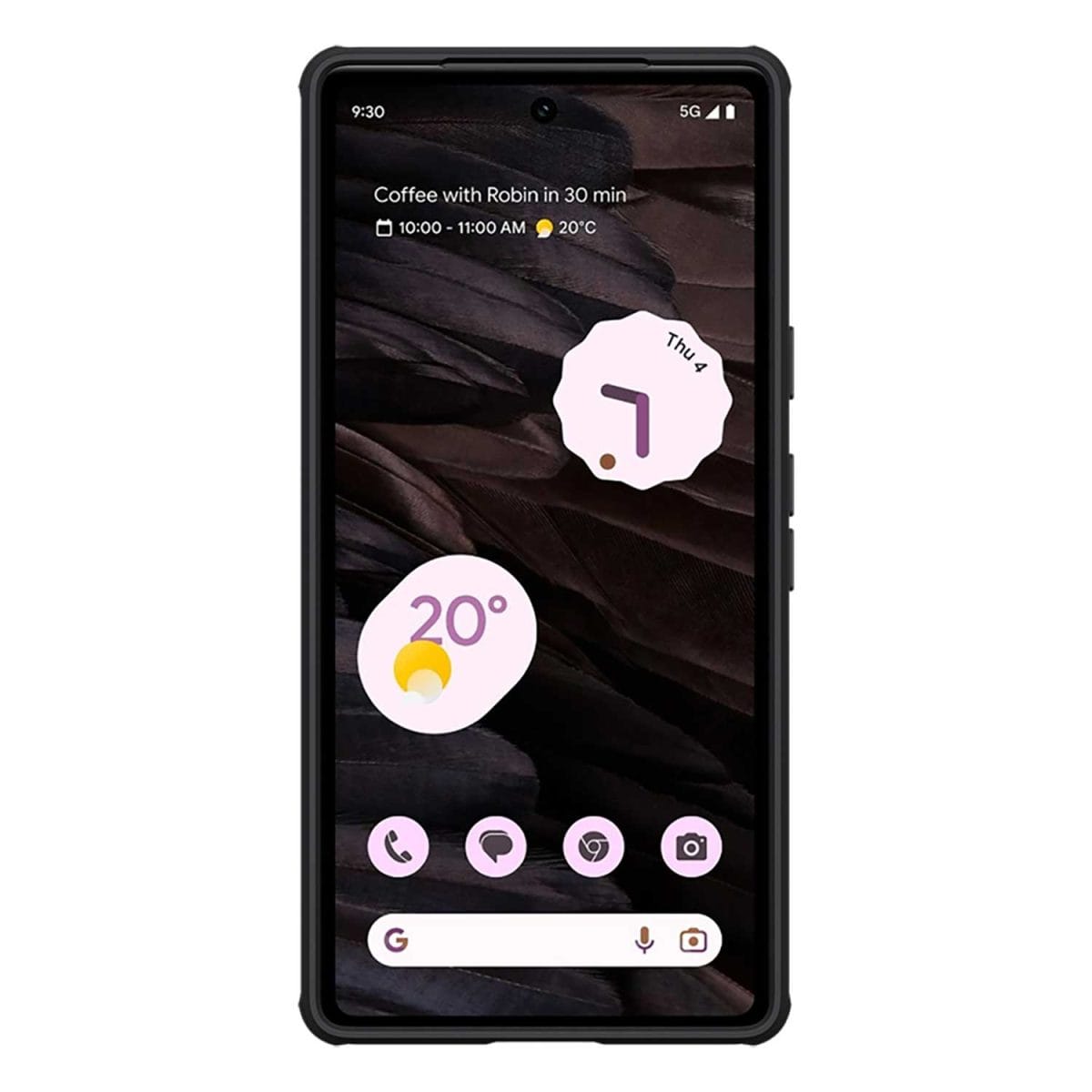 Nillkin Camshield Google Pixel 7a cover case with camera cover slider black including google pixel 7a device front