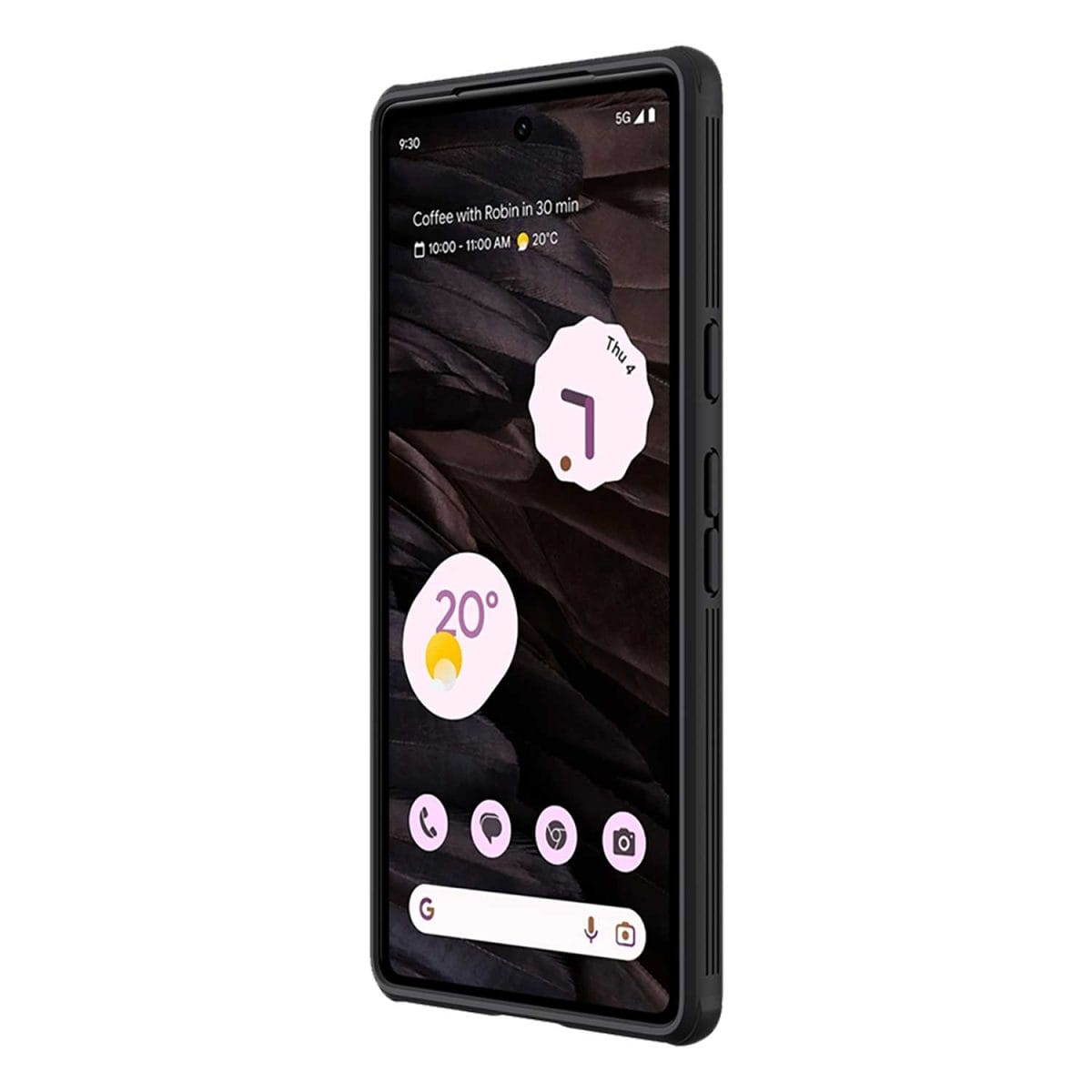 Nillkin Camshield Google Pixel 7a cover case with camera cover slider black including google pixel 7a device left side