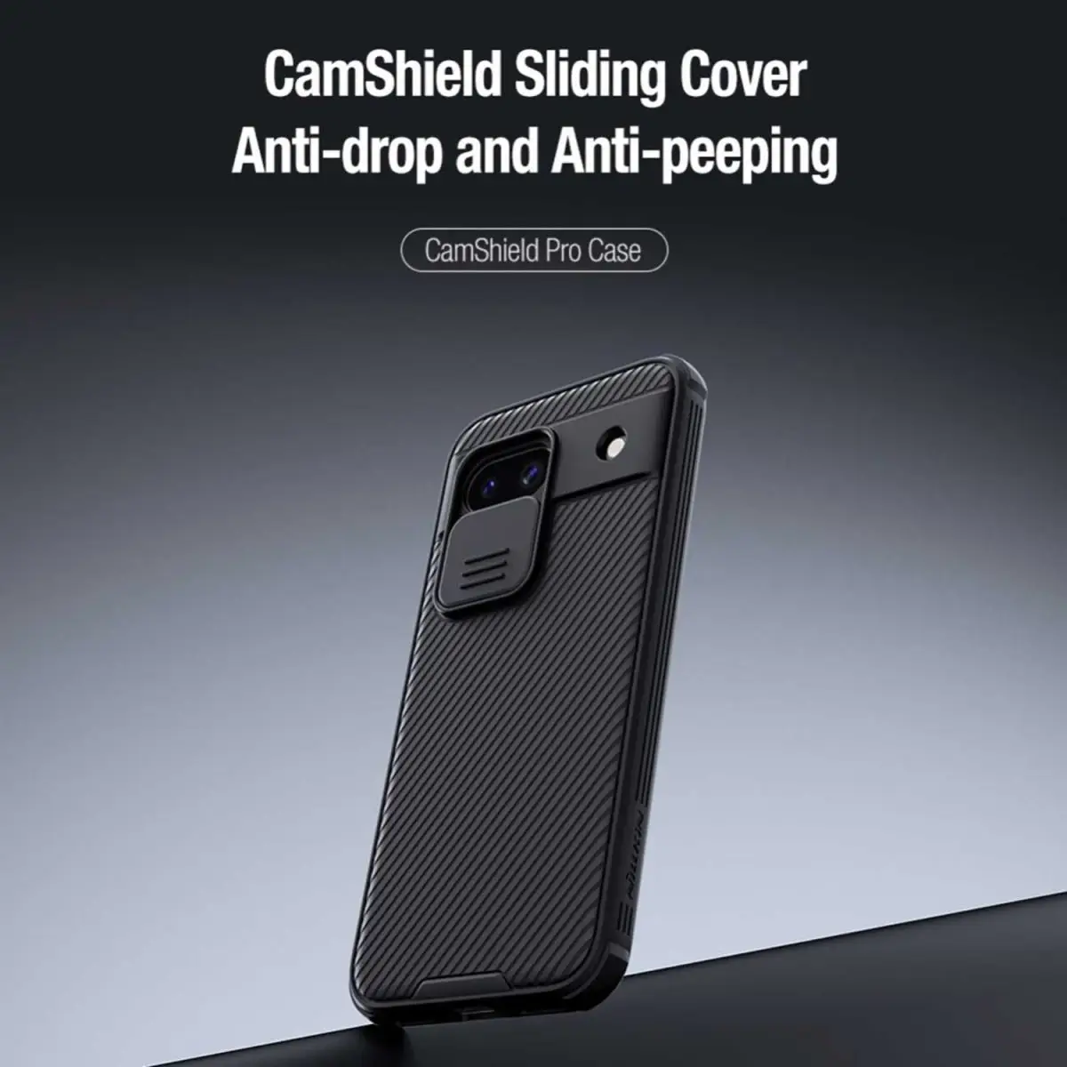 Nillkin Camshield Google Pixel 8a cover case with camera cover slider black commercial anti-drop and anti-peeping