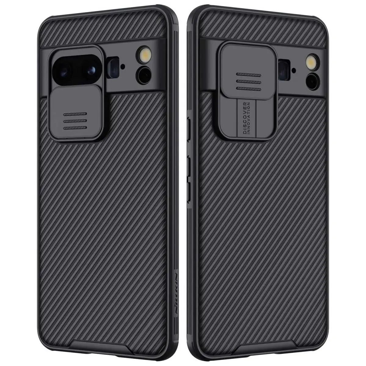 Nillkin Camshield Google Pixel 8 pro cover case with camera cover slider black left and right side