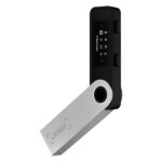 Ledger Nano S Plus hardware wallet connected to a desktop wallet for transaction signing