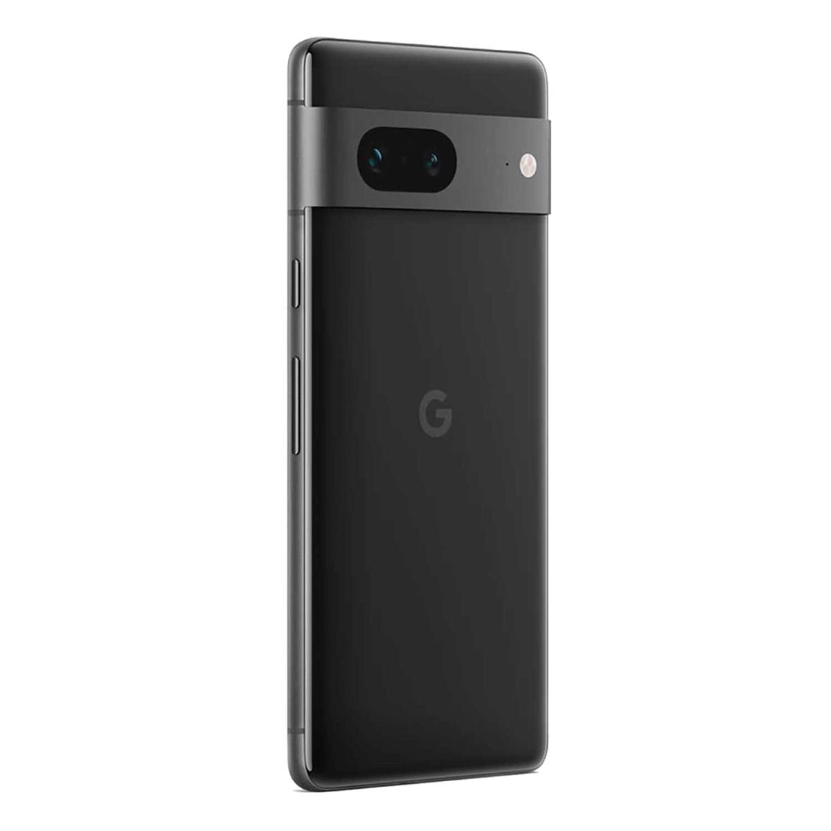 Google Pixel 7 lato nero posteriore sinistro