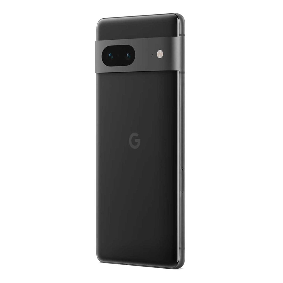 Google Pixel 7 lato nero posteriore destro