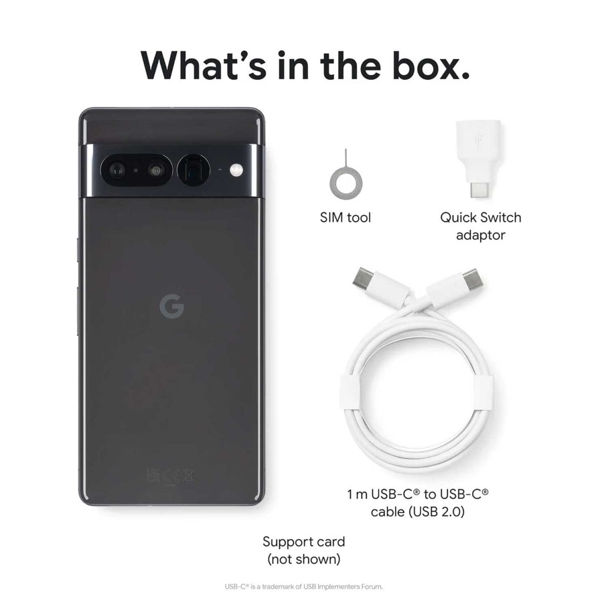 Google Pixel 7 Pro nero cosa c'è nella scatola