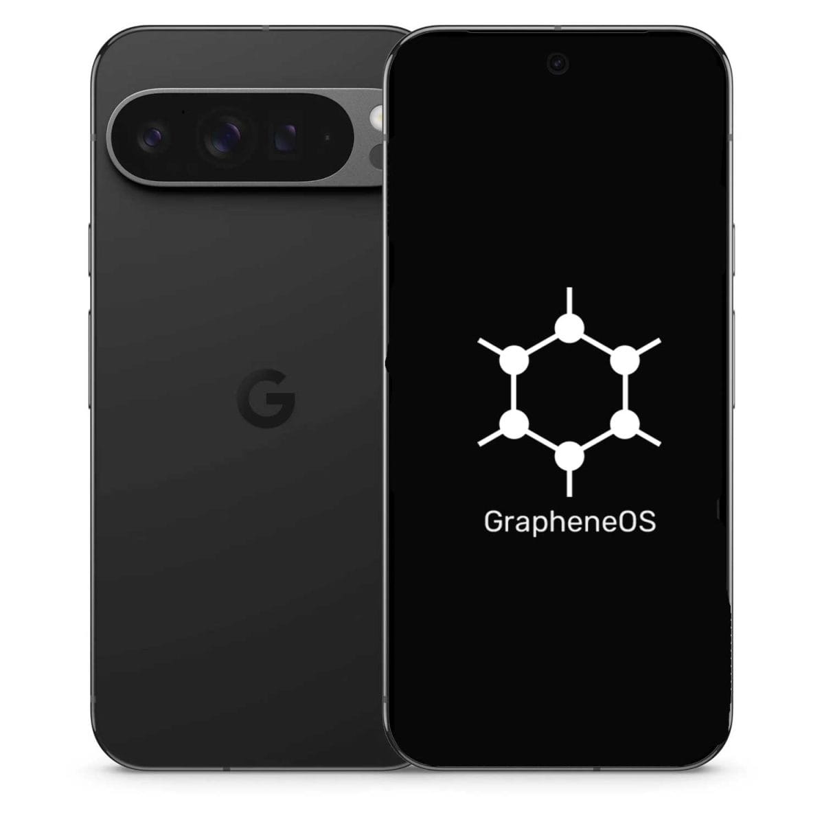 Google Pixel 9 Pro GrapheneOS VPN Encrypted back front back