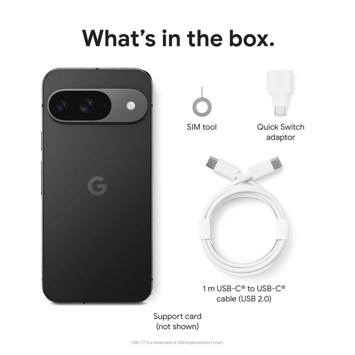 Google Pixel 9 what's in the box